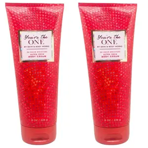 NEW - Bath and Body Works Gift Set of of 2 - 8 oz Body Cream - (You're the One)