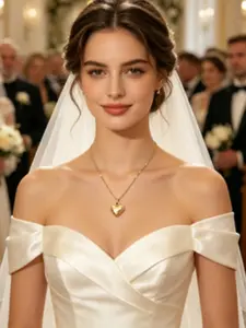 Women's Heart Pendant Necklace, Simple Titanium Steel Chain, Fade-Resistant, Perfect Gift for Special Occasions