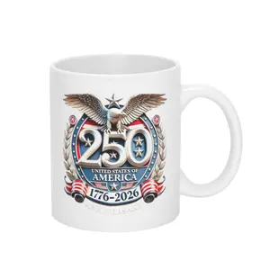 Freedom 250th USA Anniversary 1776–2026 Mug, Navy Marine Corps Army Coast Guard Space Force Air Force Cups, Gifts for Veterans, Army Memorial 1975 - 2026 Coffee Mugs, Father's Day Gift Ideas