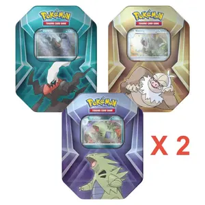 Sealed Case of 6 Pokemon Triple Whammy Tins