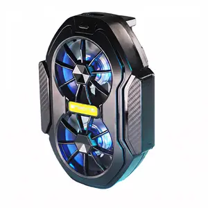 Rechargeable FS01 Air-cooled Mobile Phone Cooler Radiator Dual Fan Long-lasting Stronger Cooling Strong Wind
