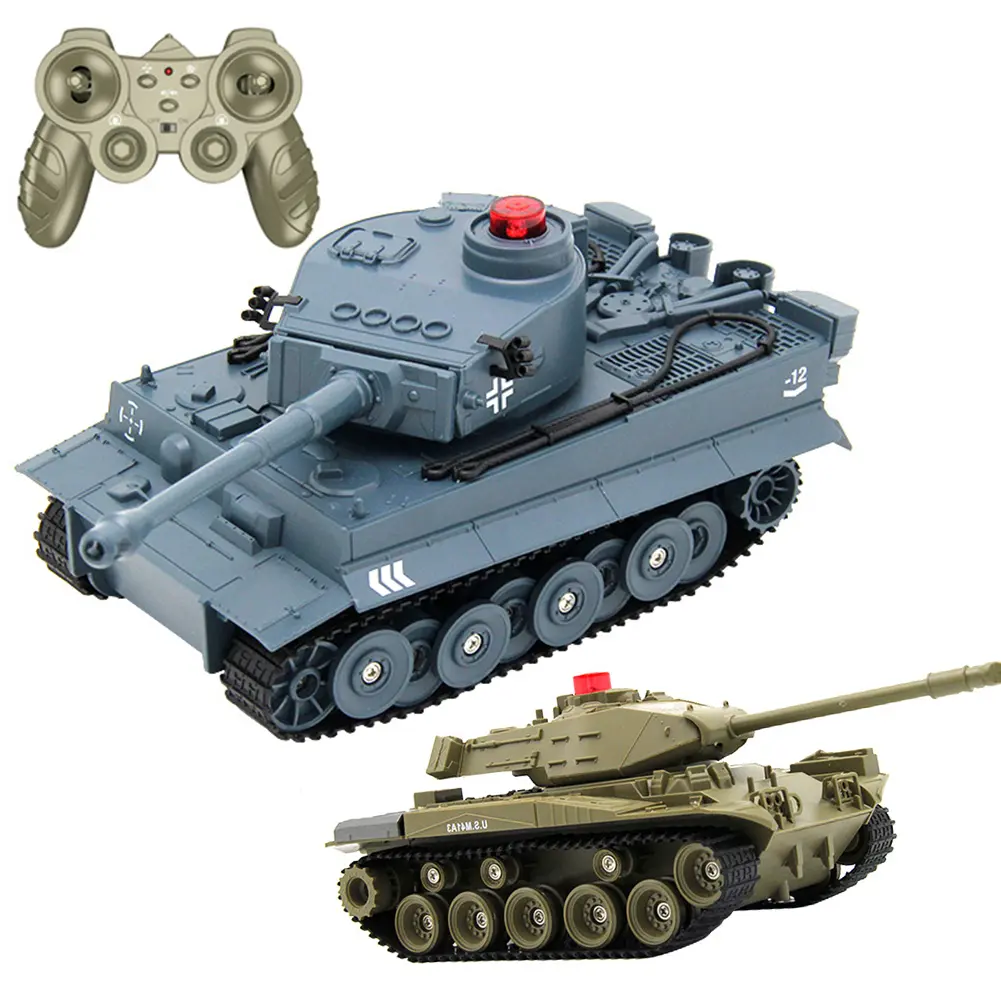 Q85 1/32 2.4G Remote Control Plastic Military Tactical Tank Model - Realistic Simulation, Auto Load Feature, USB Cable Included, 1 x RC Tank Kids' Stress Relief Classic Novelty Toy