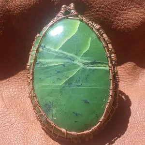 Jade Palm Stone Pendant