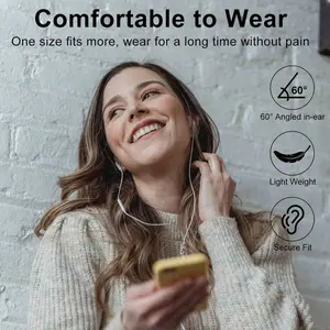 In-ear Headphone 1Pack/2Packs Wired EarPods Headphones With Lightning Connector, Wired Ear Buds Compatible With compatible with iphone With Remote To Control Music, Phone Calls, And Volume ，In-Ear Wired Earbuds - Lightning Connector, Hands-Free