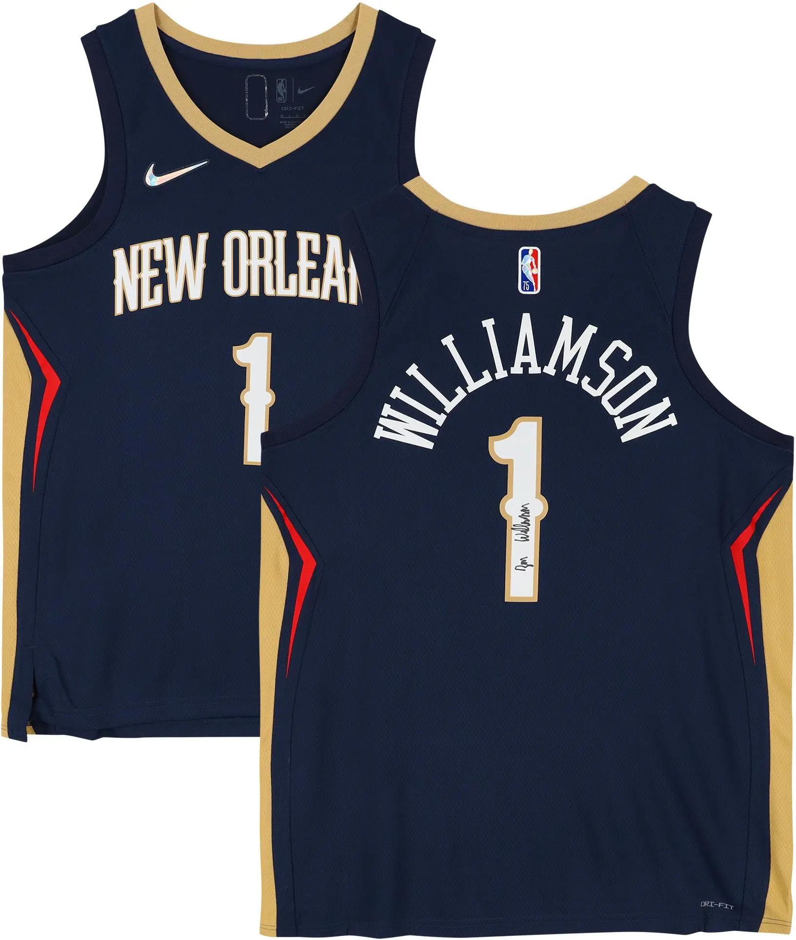 Zion Williamson New Orleans Pelicans Autographed 2020-2021 Nike Diamond Icon Edition Swingman Jersey - Fanatics Authentic Certified