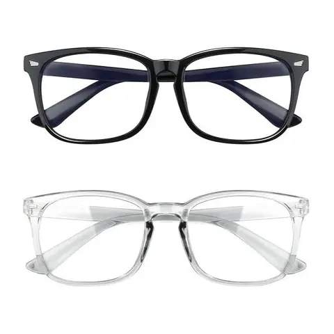 2026 Blue Light Blocking Glasses,Gaming/TV/Phones Glasses for Women/Man，Anti Eyestrain & UV Glare Protection Stylish Square Frames
