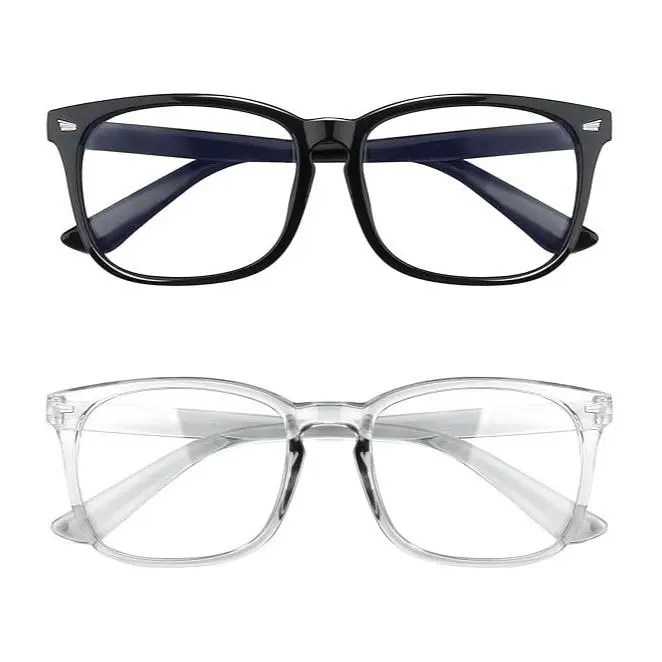 2026 Blue Light Blocking Glasses,Gaming/TV/Phones Glasses for Women/Man，Anti Eyestrain & UV Glare Protection Stylish Square Frames
