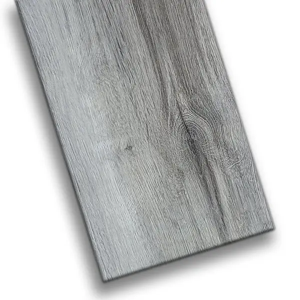 Rio Grande Nile SPC Flooring Sample | 100% Waterproof, 5mm Thick, 12 Mil Wear Layer, Click Install, Cool Gray Oak Look with EVA Pad