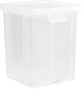 Kitchen Storage Box Cereals Sealed Jar with Lid Stackable Plastic Storage Bottle Home Refrigerator Airtight Tank Containers Spice Utensils Tin