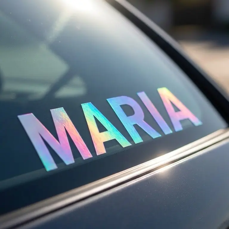 Custom Car Decal Personalized Name Sticker | Waterproof Vinyl Sticker for Vehicle Window & Body