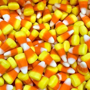 Candy Corn - Bulk Sweet Vanilla-Honey Flavor in Resealable Food-Grade Bag - Tri-Color Kernels for Fall & Halloween Snacking Bonbon