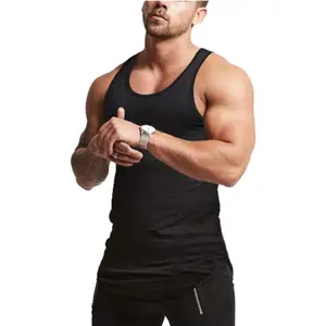 Mens Workout Stringer Tank Tops Fitness Performance Muscle Sleeveless Shirts Gym Training Bodybuilding Vest comfortable sport vest