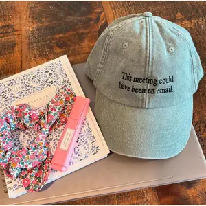 This Meeting Could Have Been An Email" Hat - Funny Corporate Humor Cap - Sage Green Office Gift