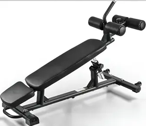 Advanced Core Workout Bench - Heavy-Duty Adjustable Decline Weight Bench - Curved Ab Bench Press with Reverse Crunch Handle - Effective Abdominal Trainer and Ab Workout Equipment