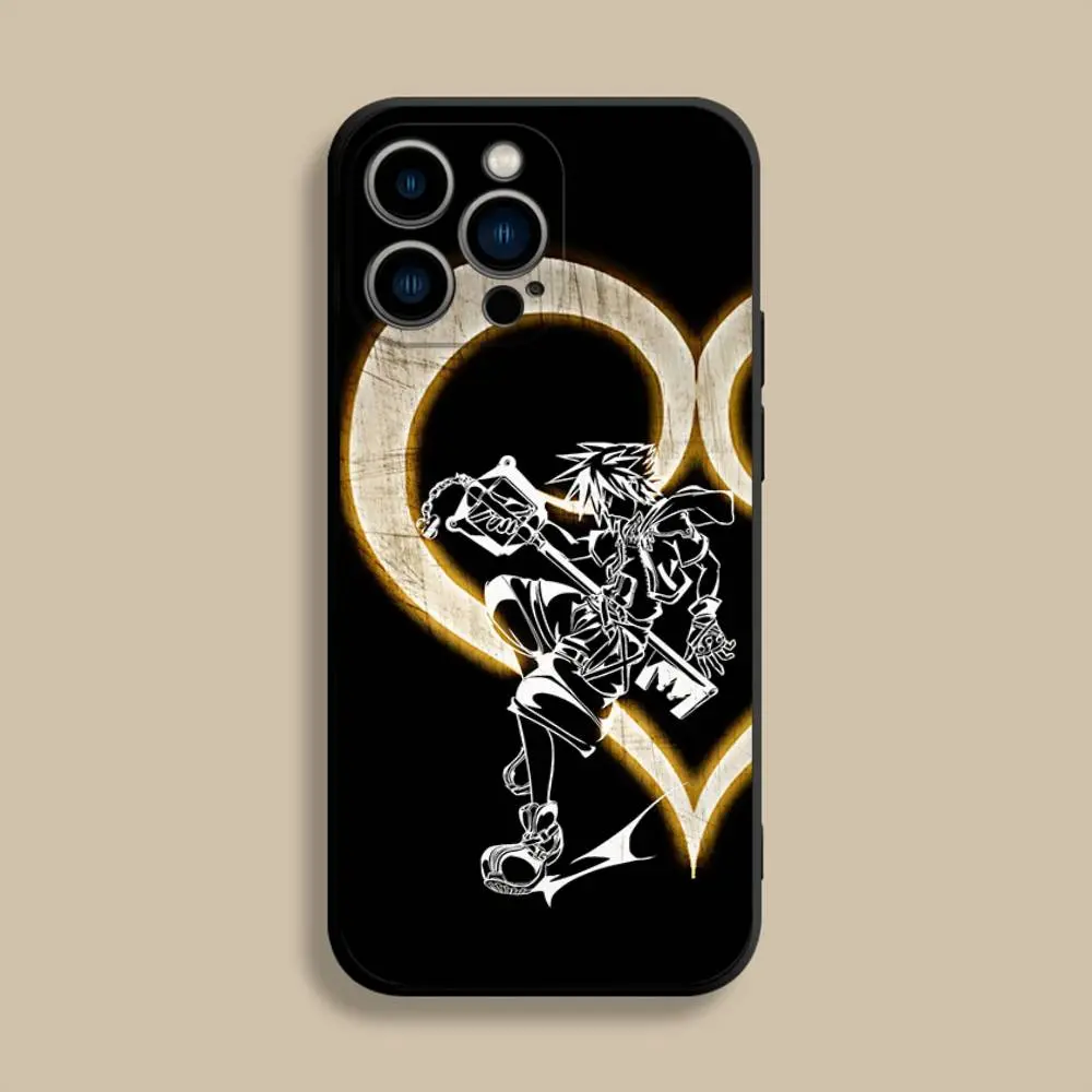 Kingdom Hearts Animals Themed Protective Phone Case - Colorful, Flexible, Personalized Soft Black Cover with Resistance, Buffer Impact, Full Coverage Protection for iPhone 17,16,15,14,13,12,Pro,Max,Plus,E,SE4,Air,Mini