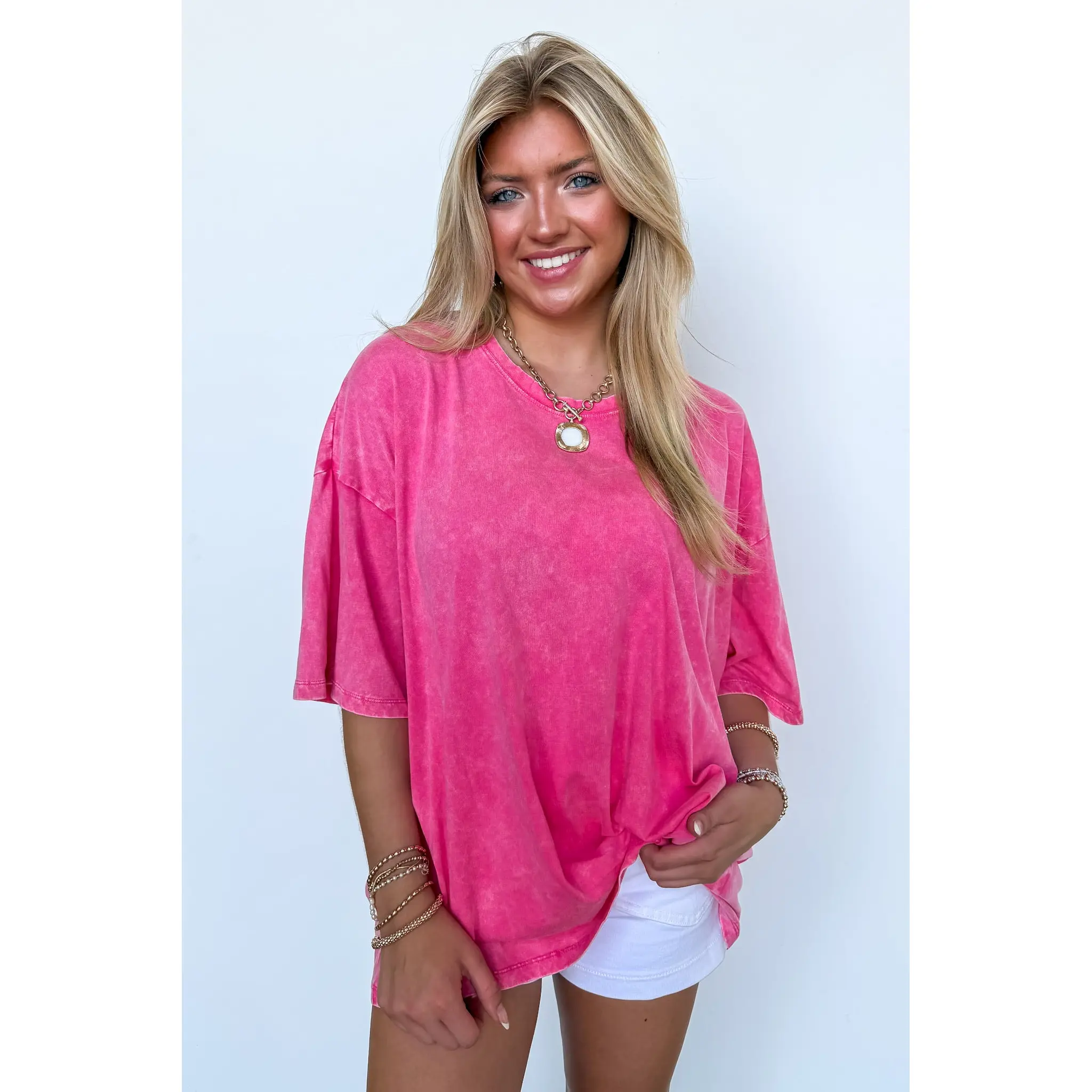 Weekend Awaits Mineral Wash Oversized Top - BACK IN STOCK