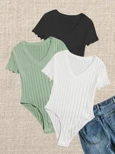 Elegant Sexy Versatile Slimming Casual Bodycon Jumpsuit Set, Three-Piece for Women, Stylish and Comfortable Wear