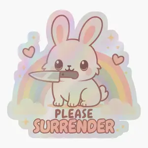 Cute Bunny Sticker – Kawaii Rabbit Vinyl Decal