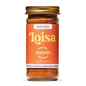 Loisa SALT-FREE Sazón Seasoning, USDA Organic, Non-GMO, No-MSG, No Preservatives, No Artificial Coloring, No Artificial Flavors, Pure Latin Flavor, 1.8 oz, Pack of 1