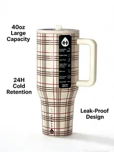 HydroJug 40oz large-capacity straw cup, excellent for keeping drinks hot or cold! With handle, perfect for coffee.Portable travel