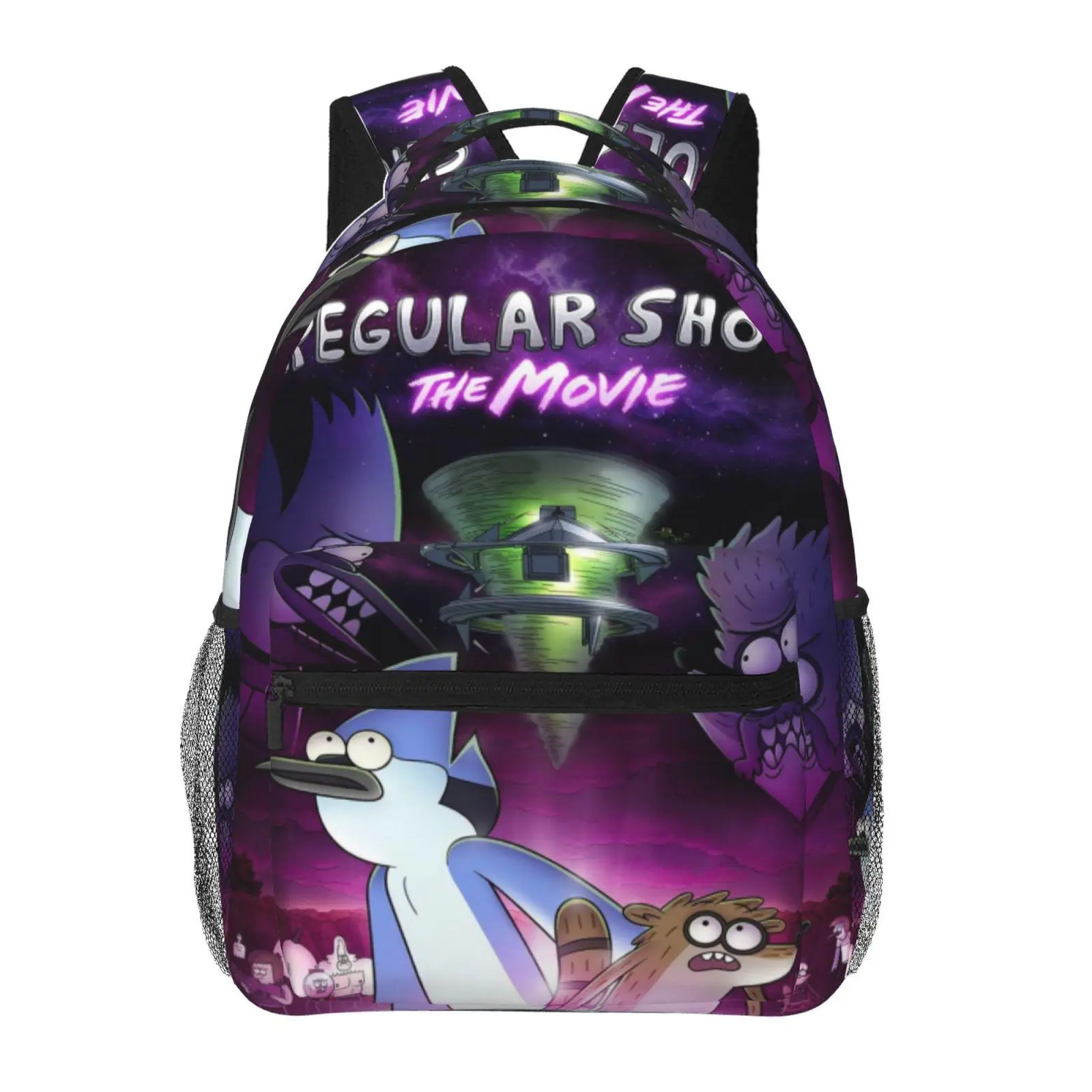 Muscle Man Regular Show backpacks for school — large-capacity laptop daypacks with exquisite prints; durable casual Regular Show bookbags for campus daily commutes; a gift for teen students.