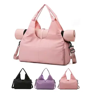 Women's Yoga Mat Bag Large Capacity Sports Gym Bag Durable Storage Outdoor Travel Backpack, Versatile Fitness Accessory, Multifunctional Sports Bag