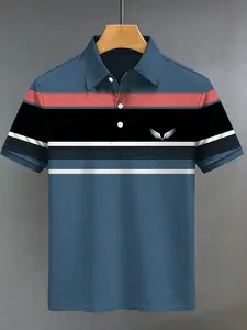 Classic Short Sleeve Polo Shirt for Men Premium Breathable Fabric Business Casual Golf Shirt