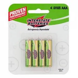 Interstate Batteries  1.5V Alkaline AAA Batteries, Pack of 4