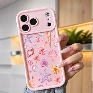 Ocean Life Phone Case for iPhone 17 Air 15 16 16e 14 13 12 11 Pro Max Plus X XS Anti-Scratch Shockproof TPU Bumper Drop-proof Cover with Non-Slip Texture