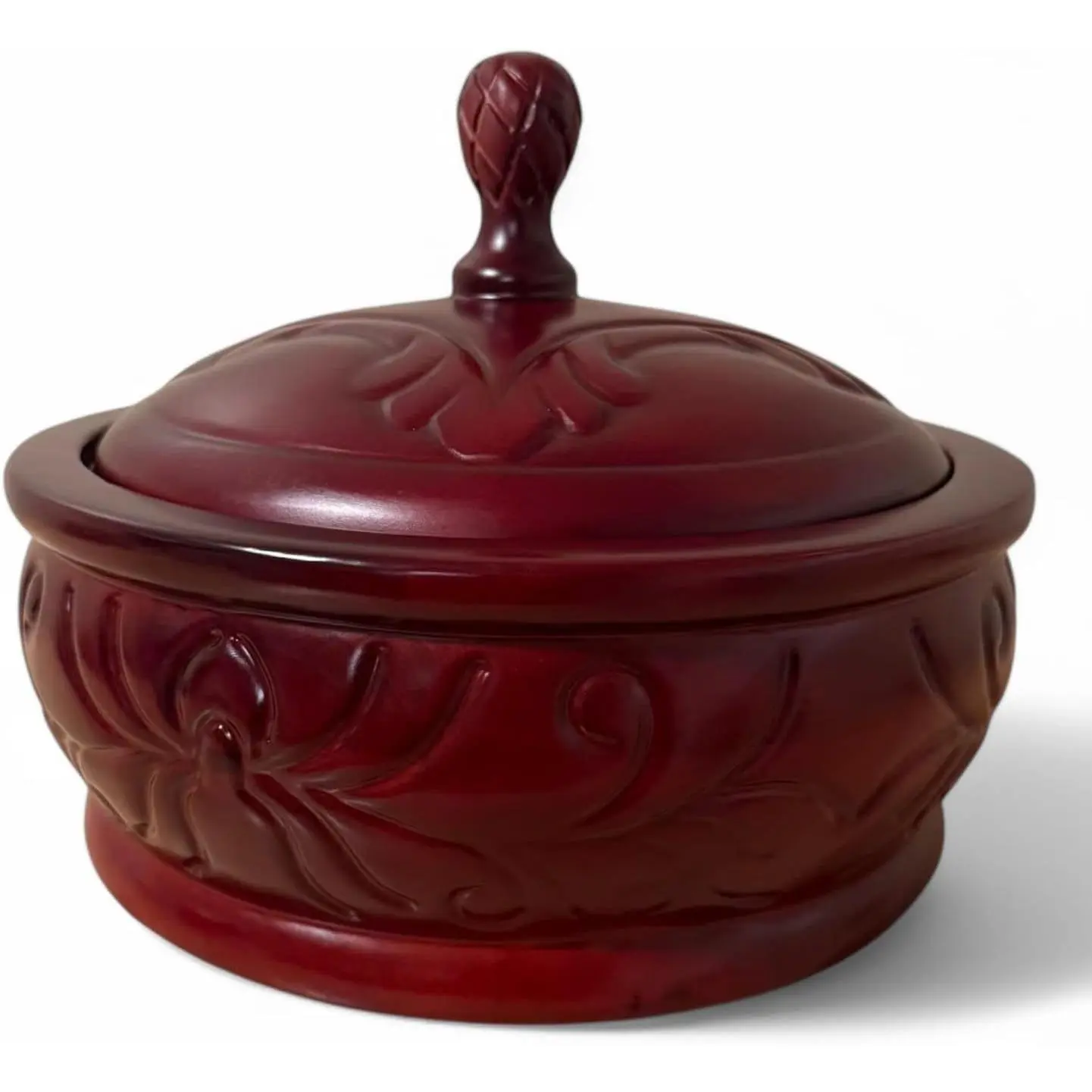 Batea Chango Orula Ifa - Shango Santeria Babalawo Vessel, Orunmila Wood Container