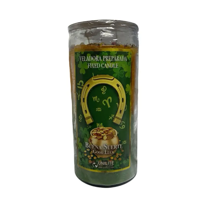 Good Luck (Buena Suerte) Fixed Candle – Prepped for Luck, Fortune & Opportunities 14 day candle