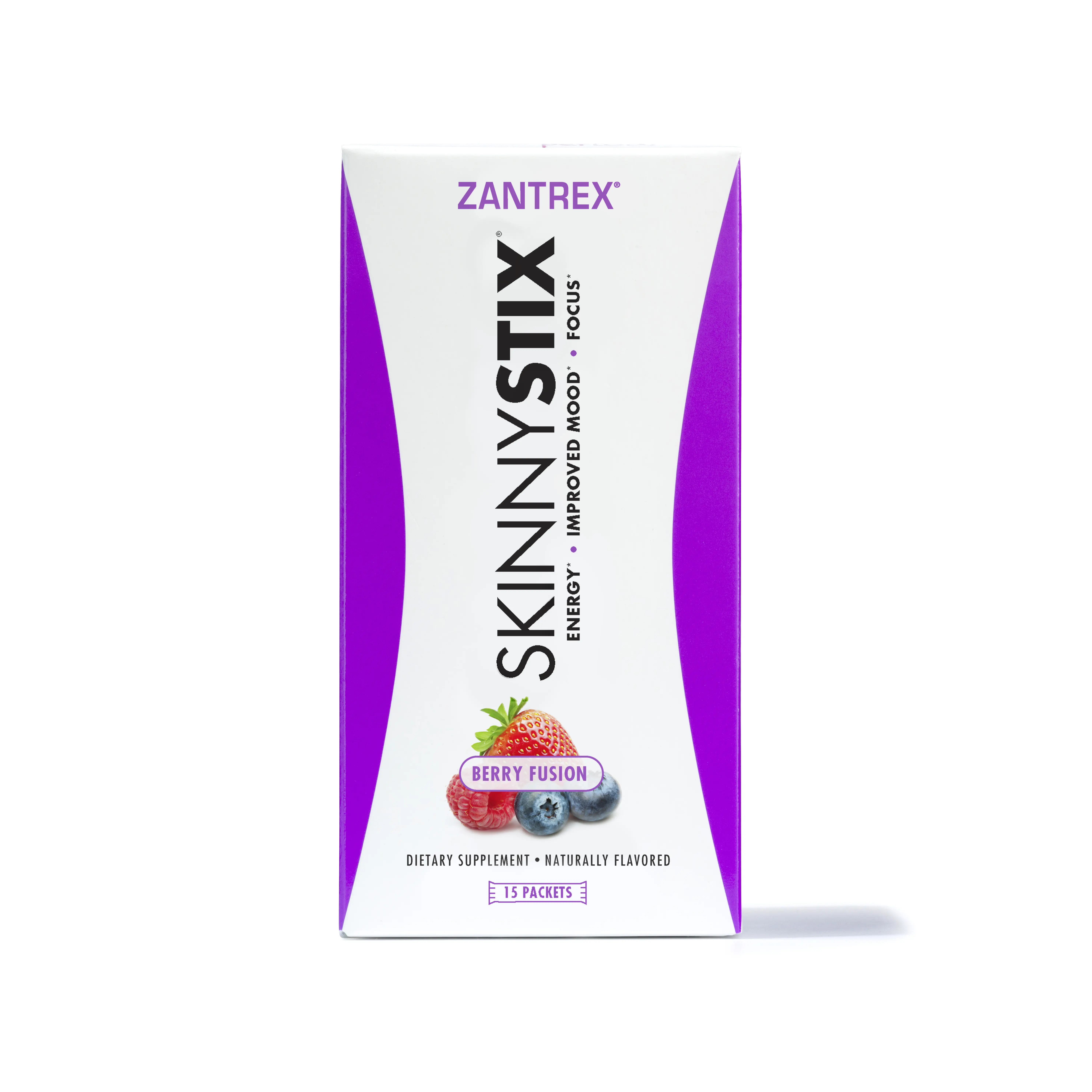 Zantrex SkinnyStix Berry Drink Mix | Energy & Wellness Support | 15 Stick Packs