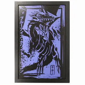 Yu-Gi-Oh!! - Gi-Oh - Blueeyes White Drag - 11x17 Framed Gel Coat