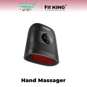 【FIT KING】Hand Massager with Heat for Hand Massage and Finger Relief - Cordless & Portable & Touch Screen -  Gifts for Women Men Parents-Two Colors