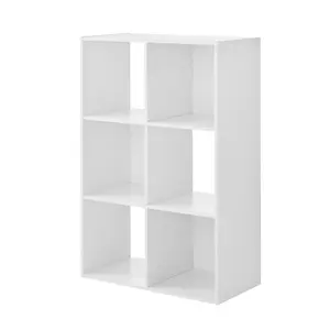 Tier Open Shelf Bookcase,White