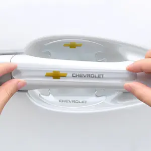 4/8Pcs Car Transparency Sticker Door Edge Guards Trim Molding Protection Strip Scratch Protector Car Crash Barriers For Chevrolet Colorado Cruze Captiva Sonic Spark Onix Malibu Car Decals Truck Car Decal