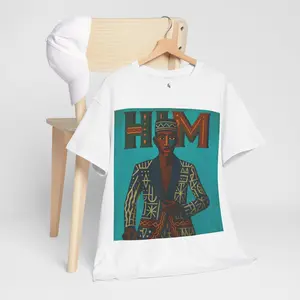 I am HIM Father's Day T-Shirt for African Art Lovers, Afrocentric Clothing, African Heritage Top Casual Classic