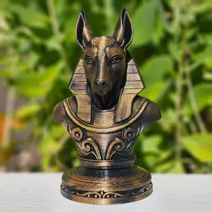 Egyptian Statue Decor - 3d Printed Hand Painted - 7 Inches Tall Decorative