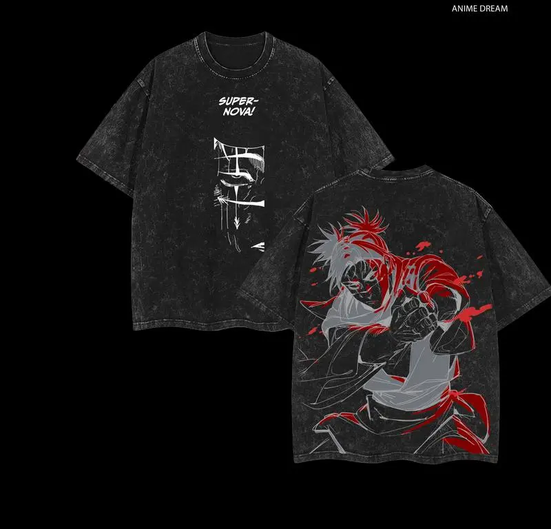 valentine shirts Choso - JJK Anime Double Printed Vintage Washed Tee Unisex Oversize Anime Manga Washed Heavyweight Cotton T-shirt, Gift For Anime Fan, Anime Lover