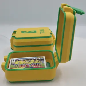 3D Printed Personalized Soccer Fan Storage Box - Custom Name & Number Card Organizer, Father's Day Gift for Dad