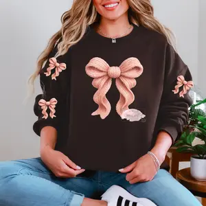 Women's Coquette Crew Neck Sweater - Comfortable Crew