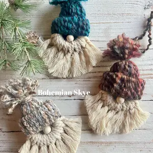 Gnome Macrame Boho Hanging Decor - Perfect Gift Idea, Christmas decorations