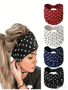 Women's Sports Headband, Elastic Soft Fabric Anti-Slip Hair Band, Daily Exercise Yoga Running, Comfortable and Durable