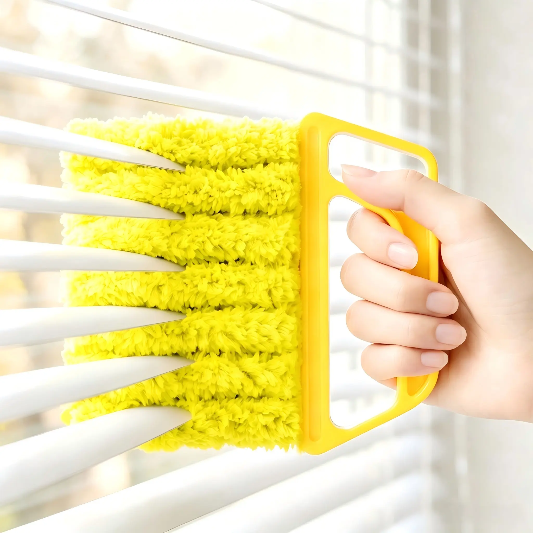 Window Blind Cleaning Brush, Air Conditioner Cleaner Duster, Removable & Washable Cleaning Tool for Blinds, AC Vents, Louvers, Shutters & Home