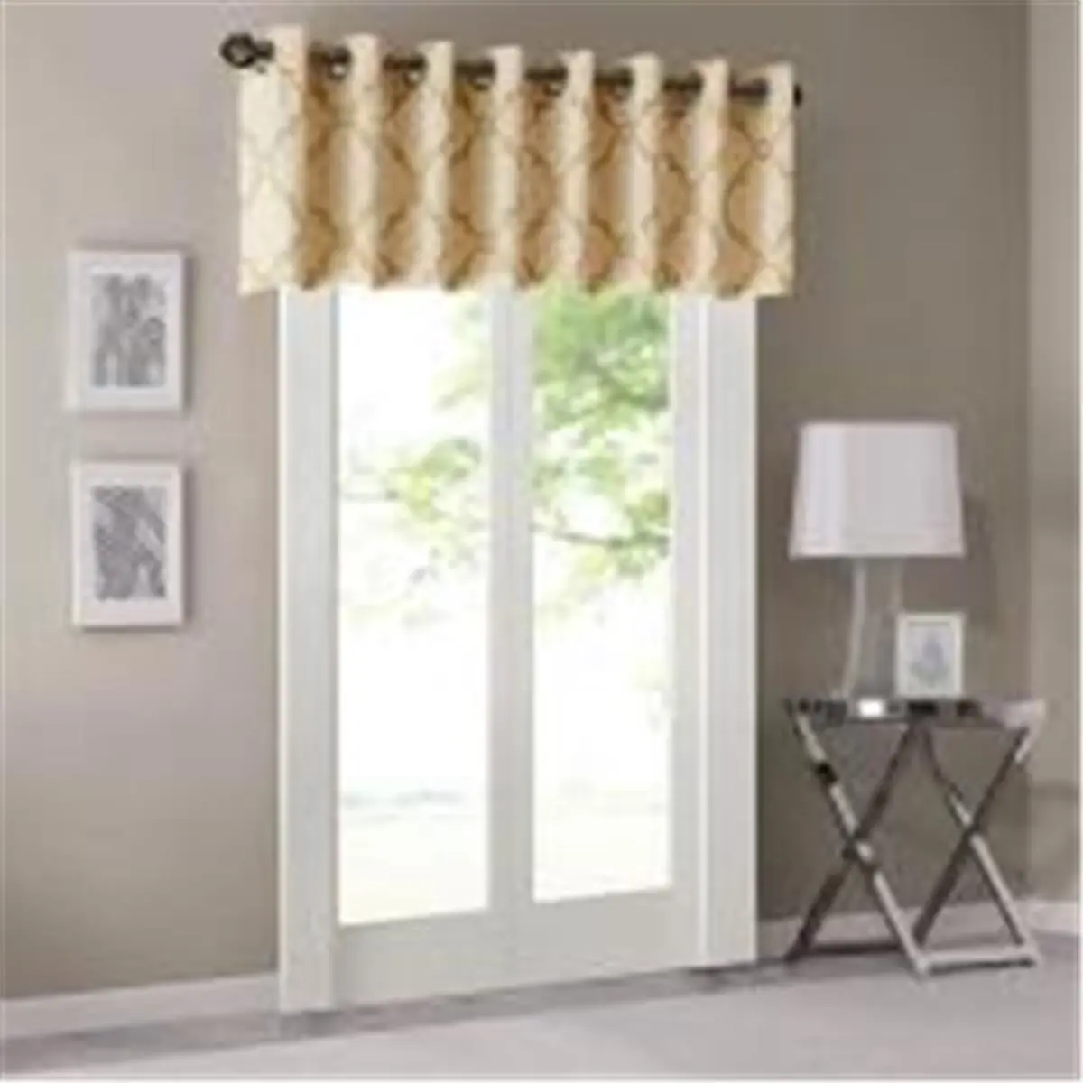 Madison Park MP41-3601 Saratoga Fretwork Print Valance