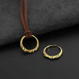 Elden Ring Necklace Pendant Ring Elden Ring Game Cosplay Metal Ring Niche Personality Accessory