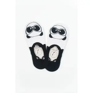 Wide-Eyed Panda No-Show Socks #52