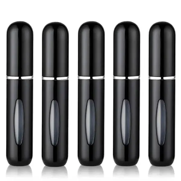 5PCS Cologne Travel Bottle, Perfume Travel Refillable, Perfume Atomizer, Mini Spray Bottle and Small Cologne Sprayer for Daily Use