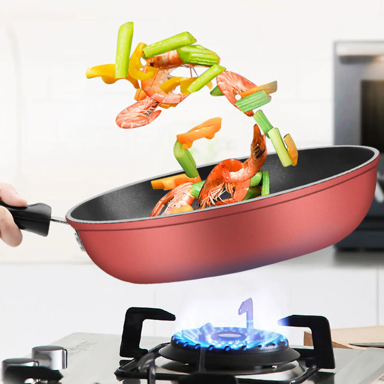 Cast Iron Nonstick Flat Skillet - Nonstick Pans, Induction Cookware, Dishwasher Safe Pans, Compatible with Gas Stovetops, Ideal for Frying Eggs, Steak
