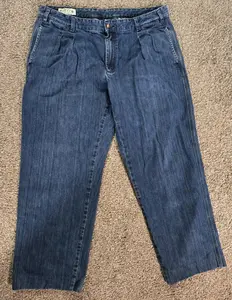 Orvis Sporting Traditions Pleated Cotton Denim Pant Size 38